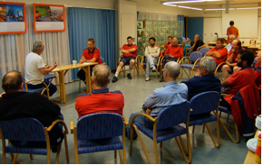 Bilde fra Drammen der det var kun én kvinne som deltok.