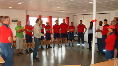 Eksempel på øvelse hvor deltakerne viser hva de står for.